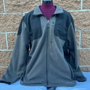 Eddie Bauer Charcoal Fleece Jacket